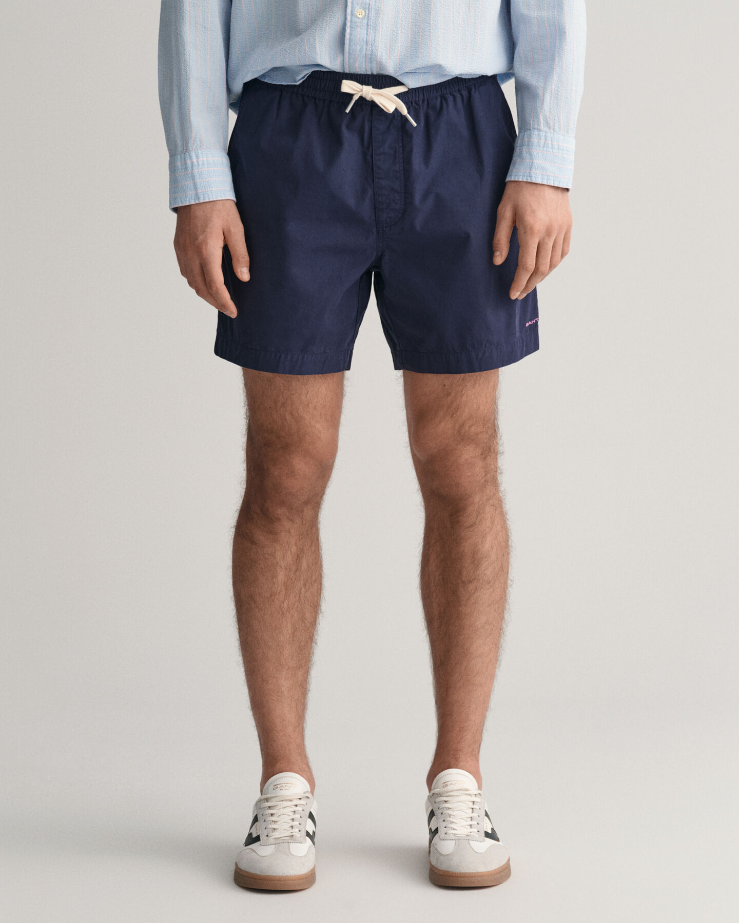 Baumwoll-Shorts mit Kordelzug