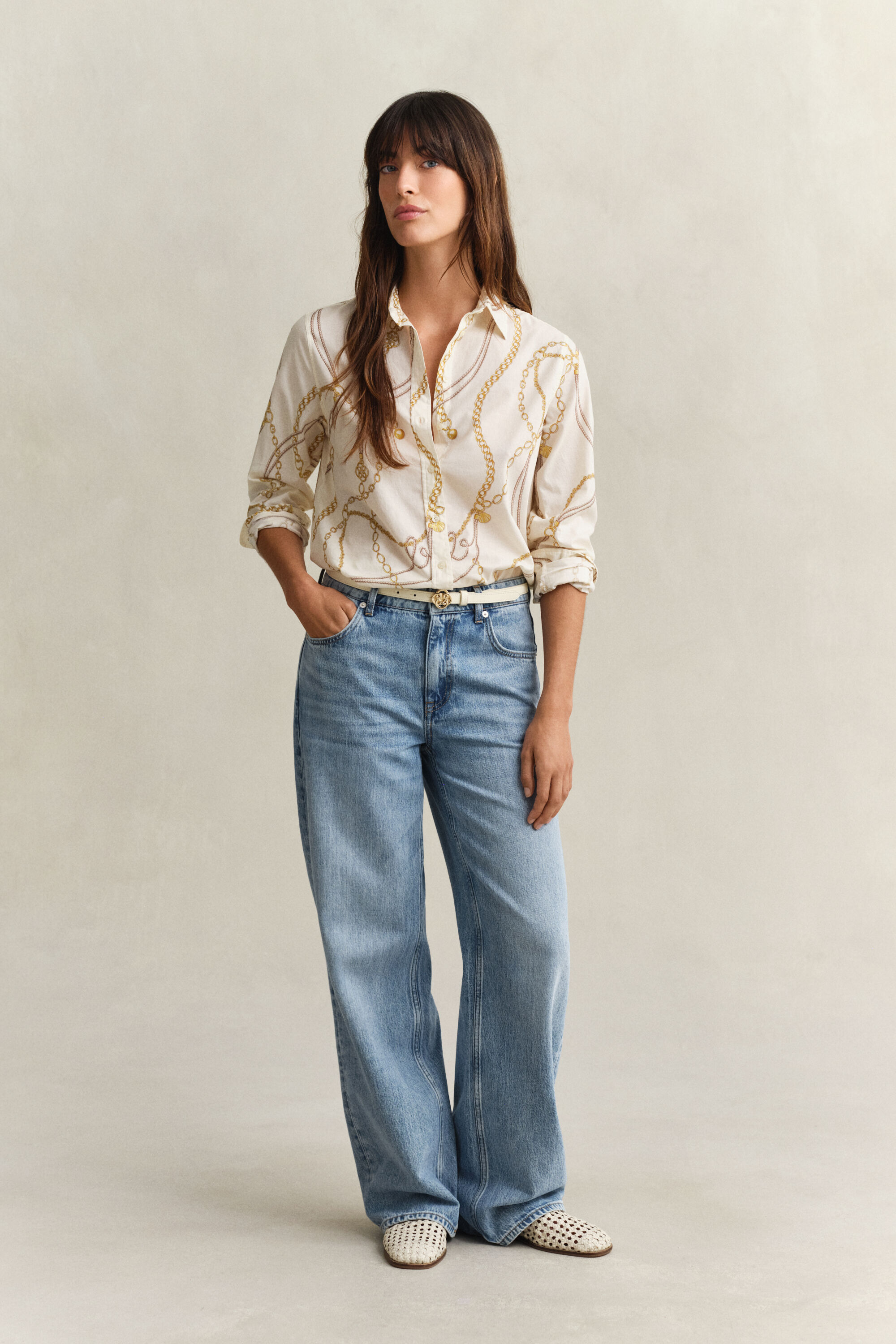 Bluse aus Baumwoll-Voile