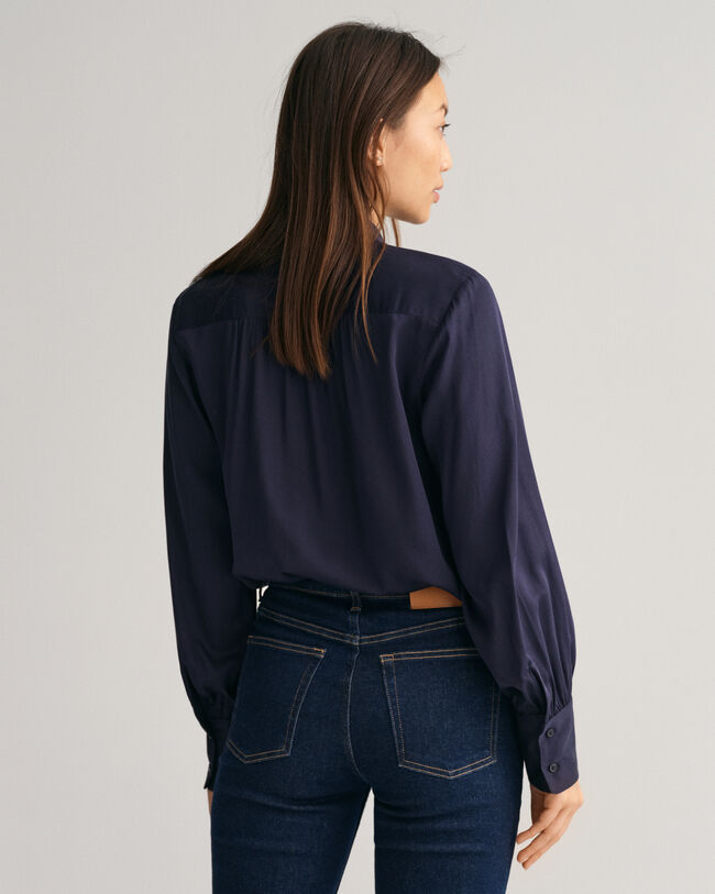 Regular Fit Satinbluse