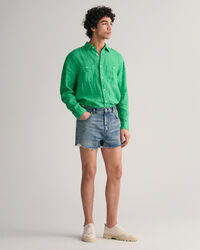 Unvers&auml;umte Jeansshorts