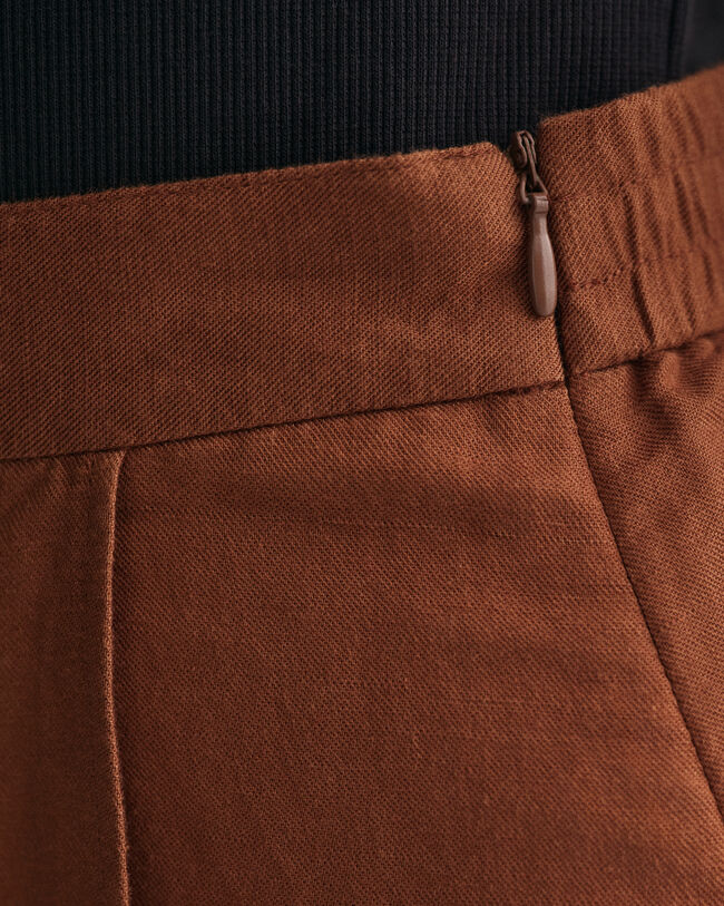 Leinen Viskose Midirock