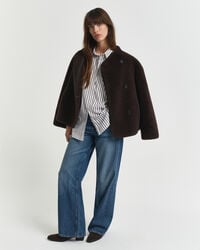 Regular Fit Classic Popeline Bluse mit Streifen