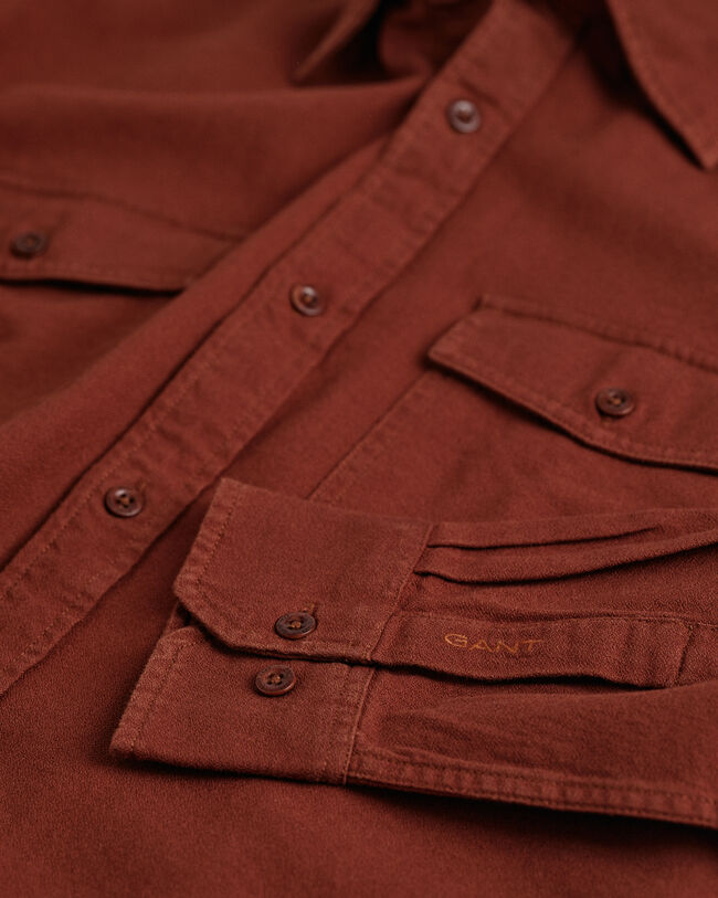 Relaxed Fit Utility-Bluse