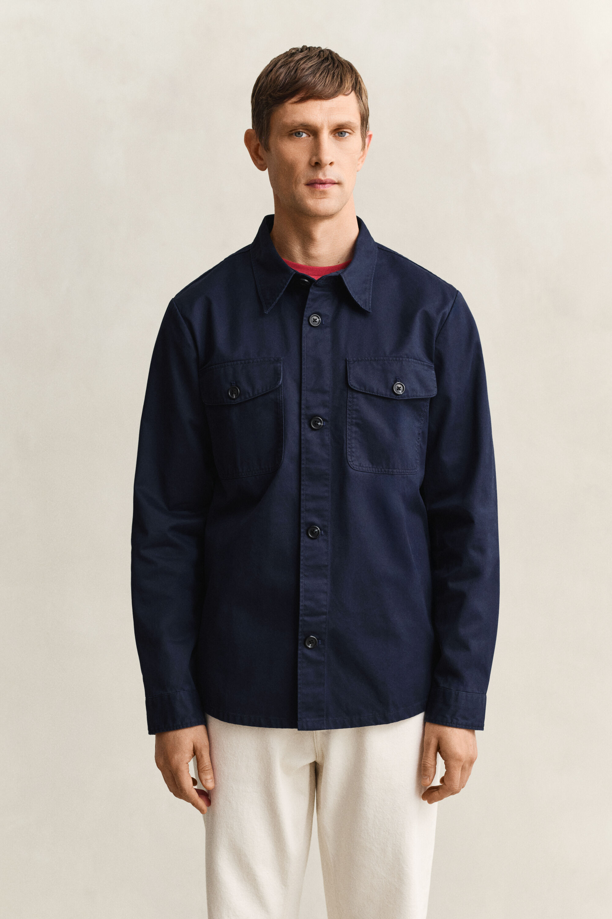 Hemdjacke aus Baumwolltwill