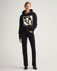 Color Jeans mit ausgestelltem Bein