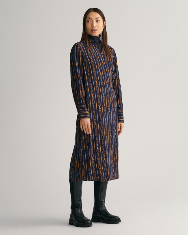 Regular Fit Rope Wickelkleid mit Seil