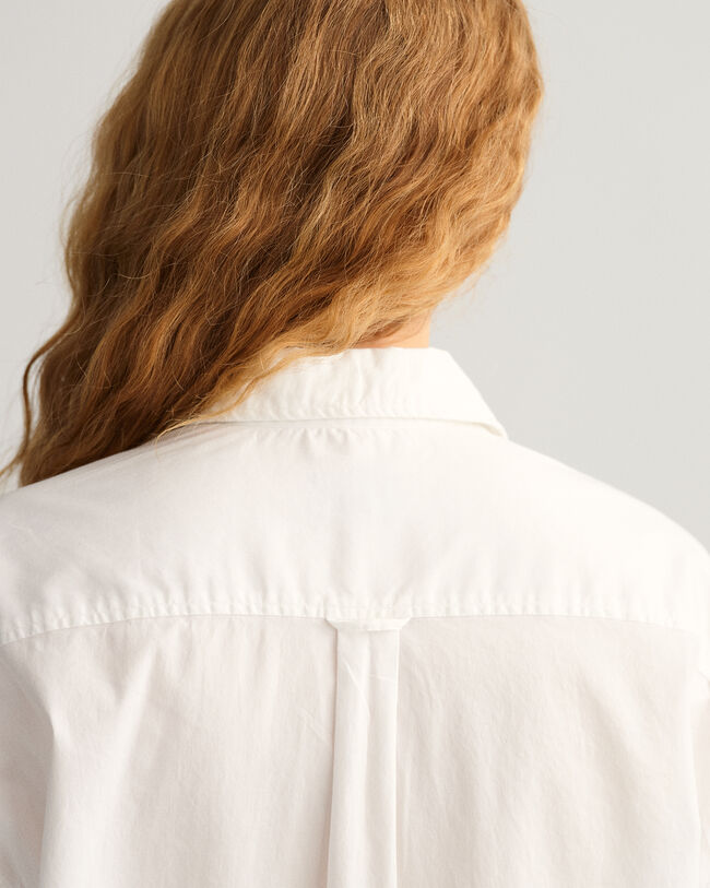 Oversized Oxford-Bluse