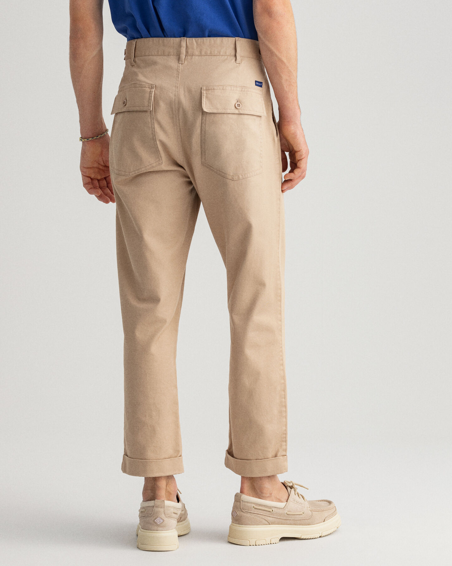 Tapered Chinohose aus Baumwolle