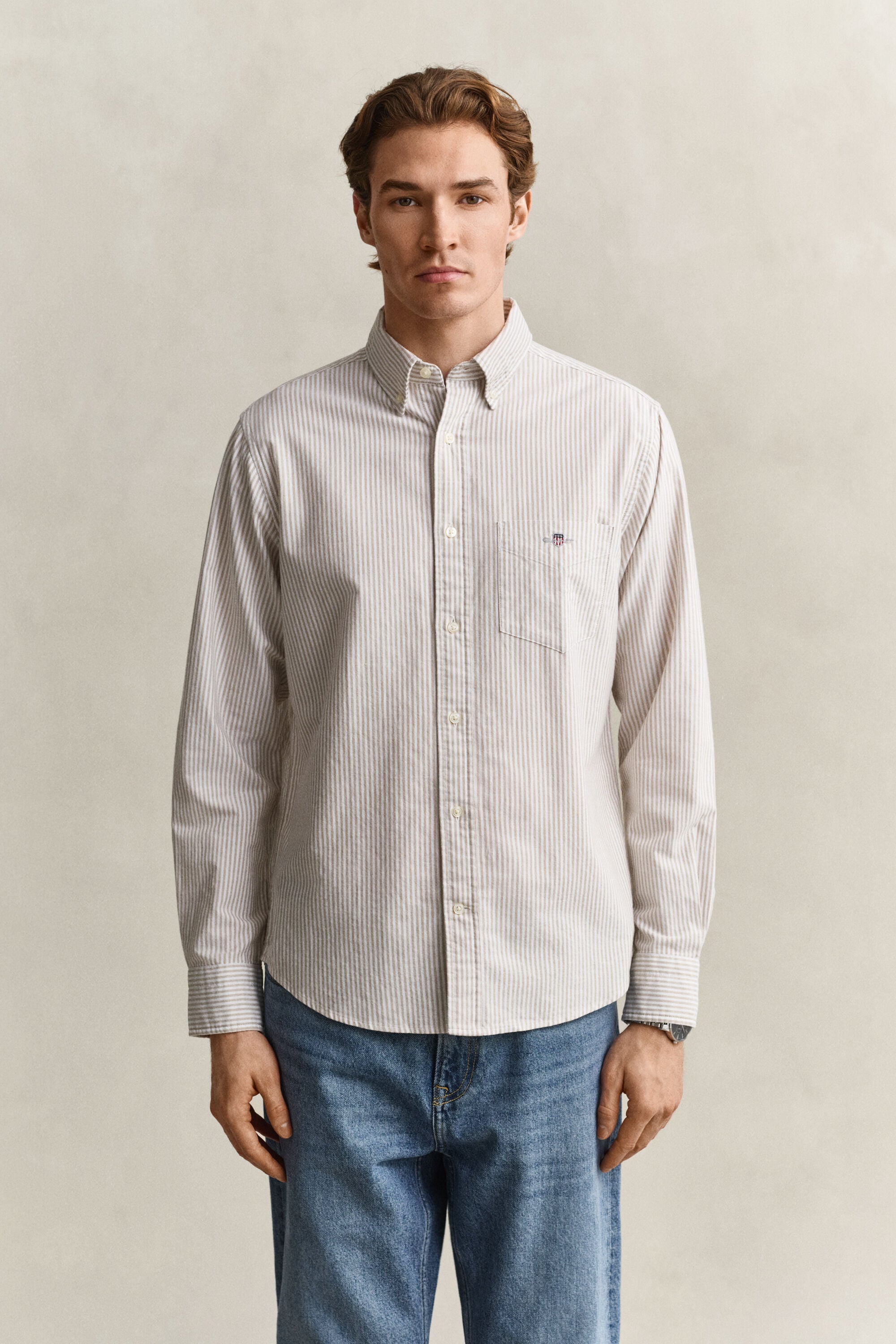 Banker Stripe Classic Oxford-Hemd