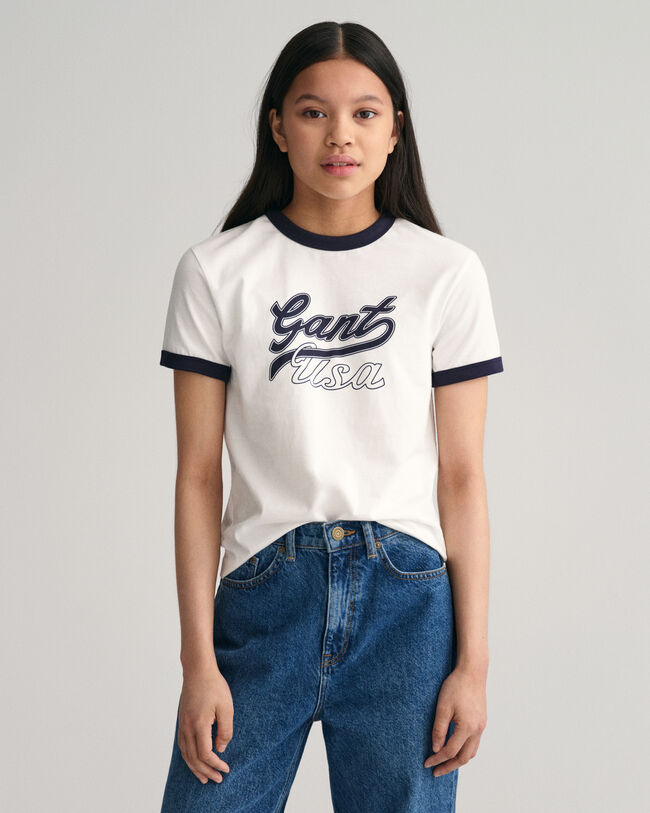 Verk&uuml;rztes Teen Girls GANT USA T-Shirt