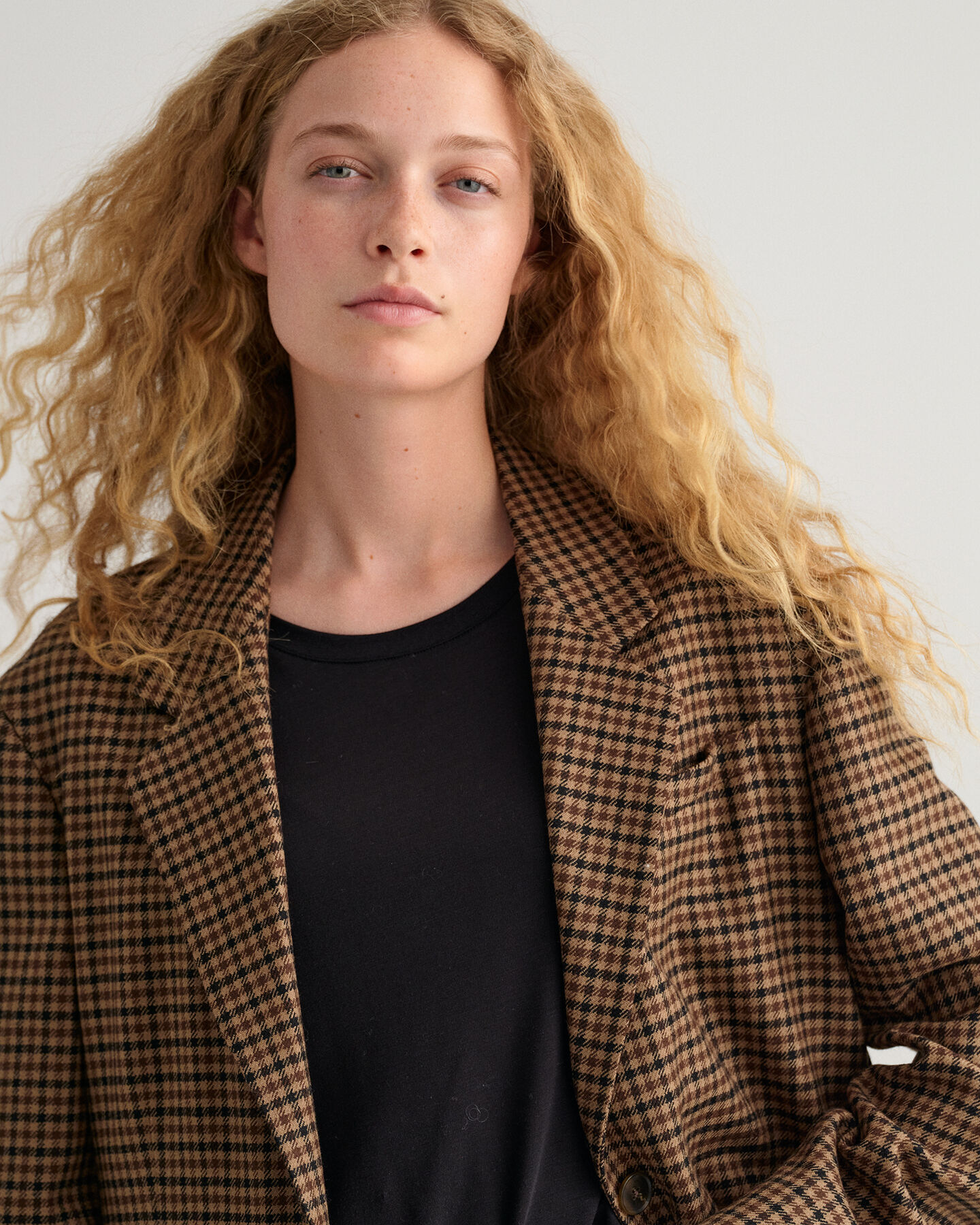 Oversized Blazer mit Karomuster