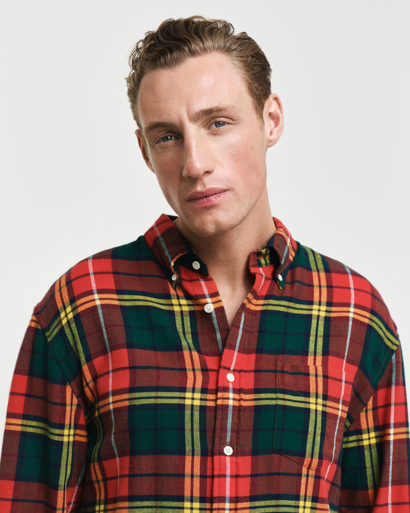 Relaxed Fit Tartan Twillhemd