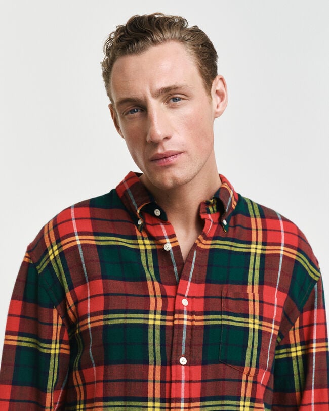 Relaxed Fit Tartan Twillhemd