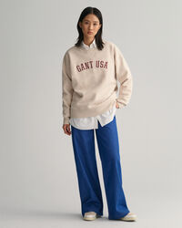 Oversized GANT USA Rundhals-Sweatshirt