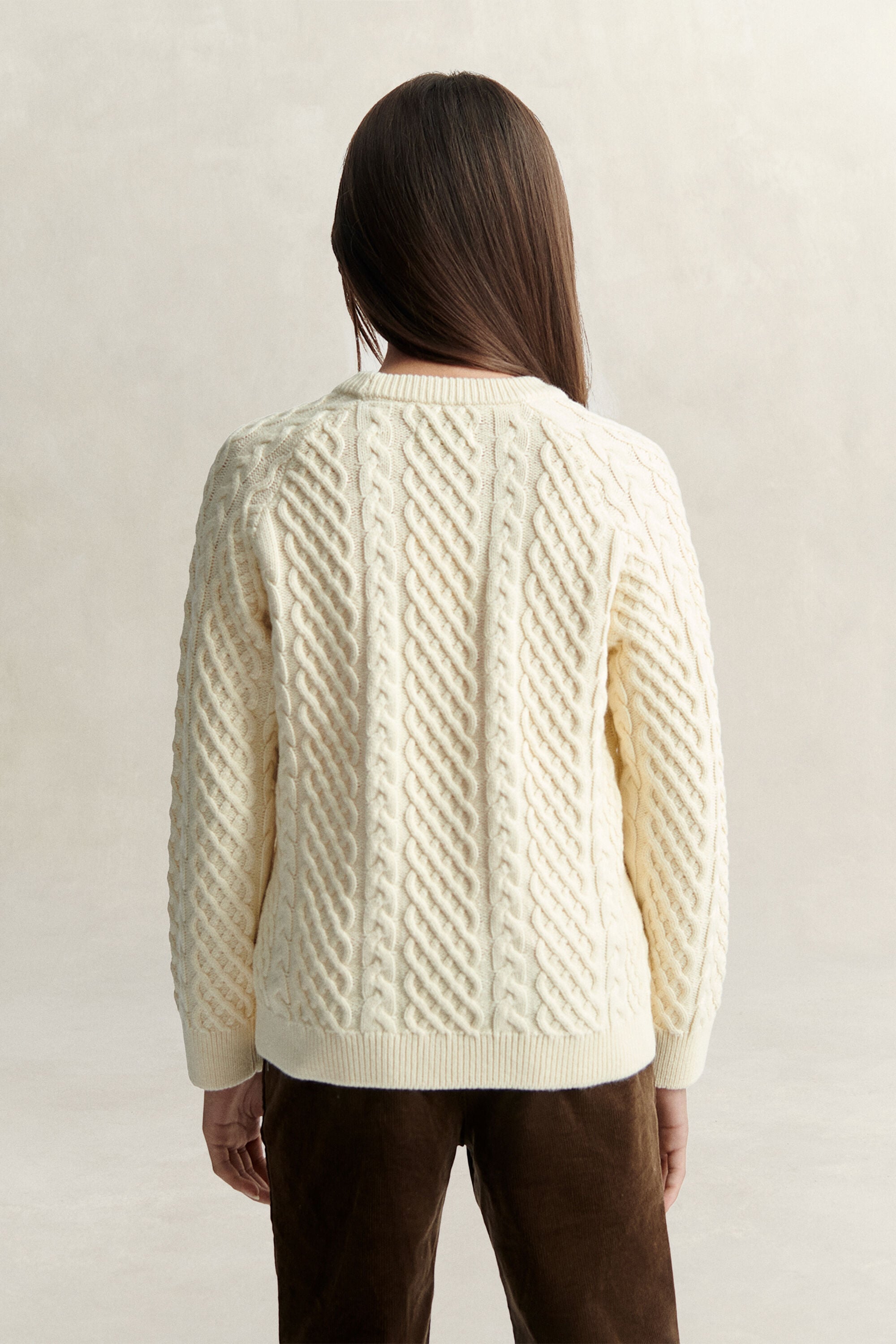 Teen Girls Pullover mit Zopfmuster