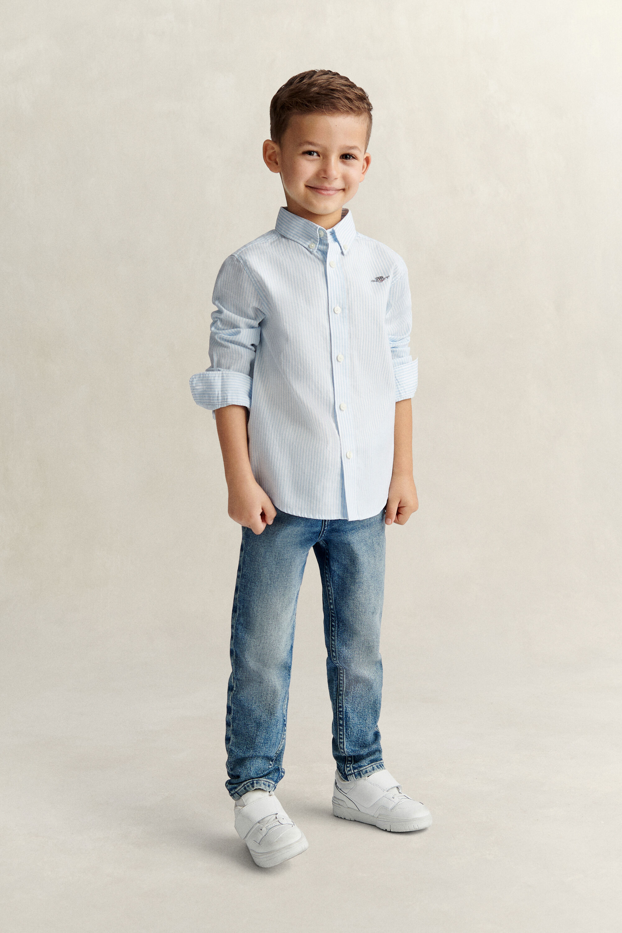 Boys Shield Oxford-Hemd mit Streifen