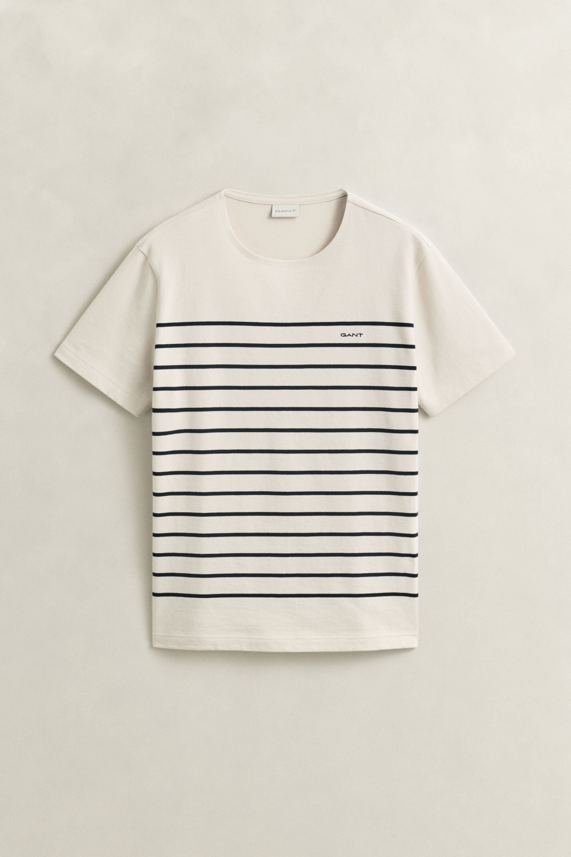 T-Shirt mit platziertem Streifenmotiv