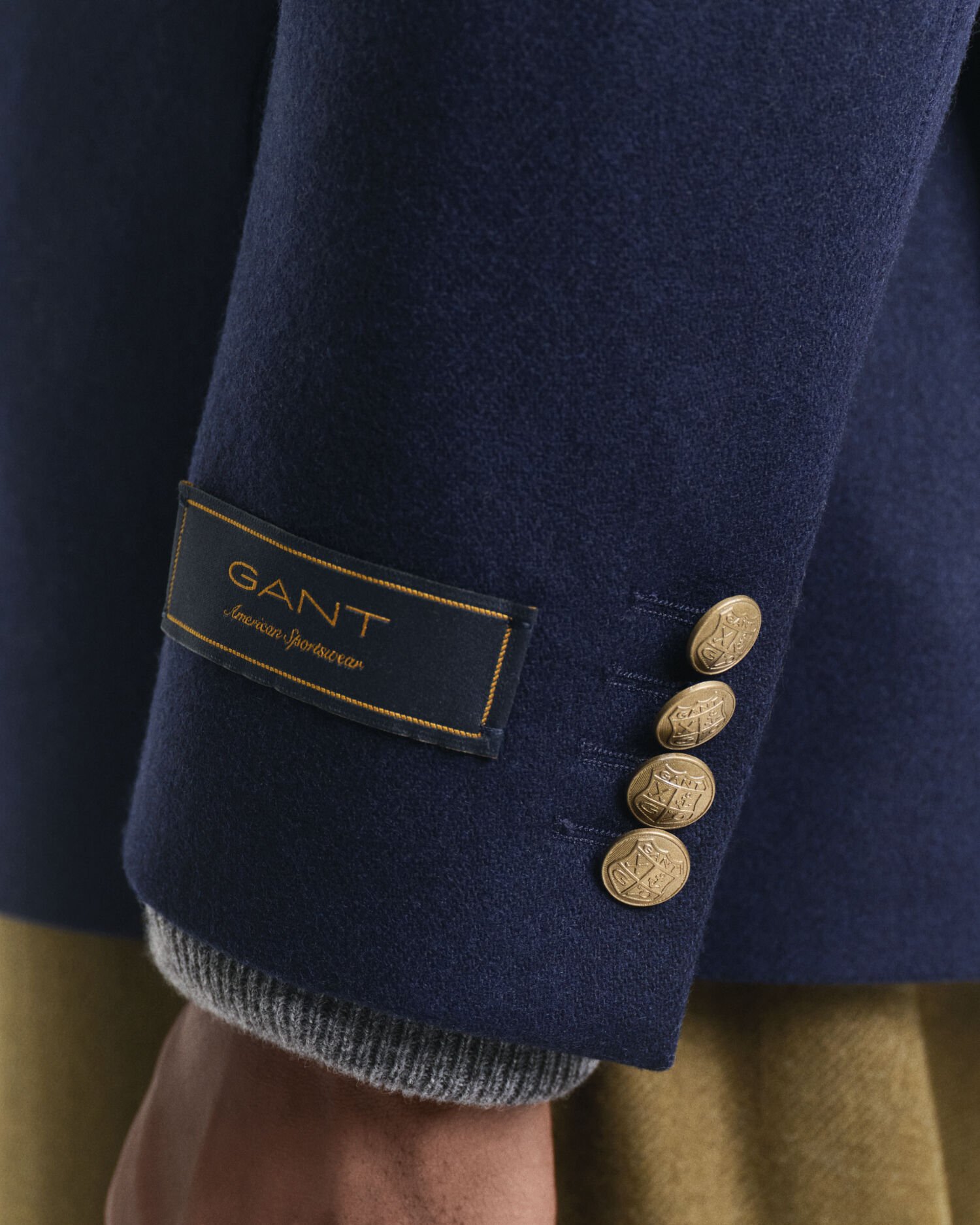 Slim Fit Club Sakko aus Wollflanell