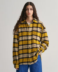 Oversized Boucl&eacute; Karohemd