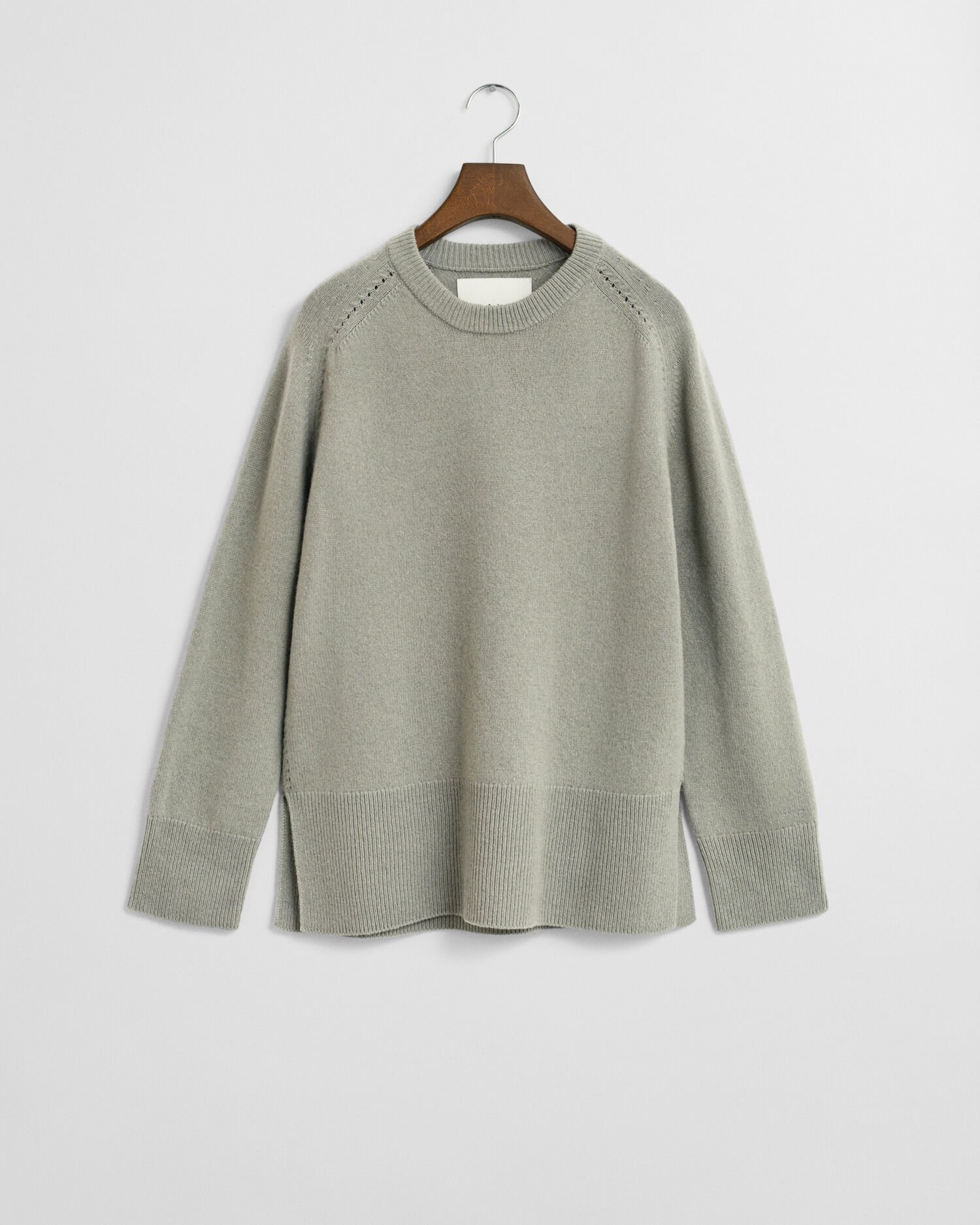 Weicher Rundhalspullover aus Wolle mit Kaschmiranteil