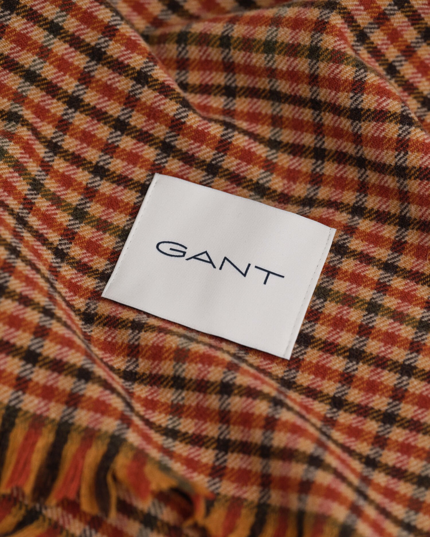 Breiter Gingham Wollschal