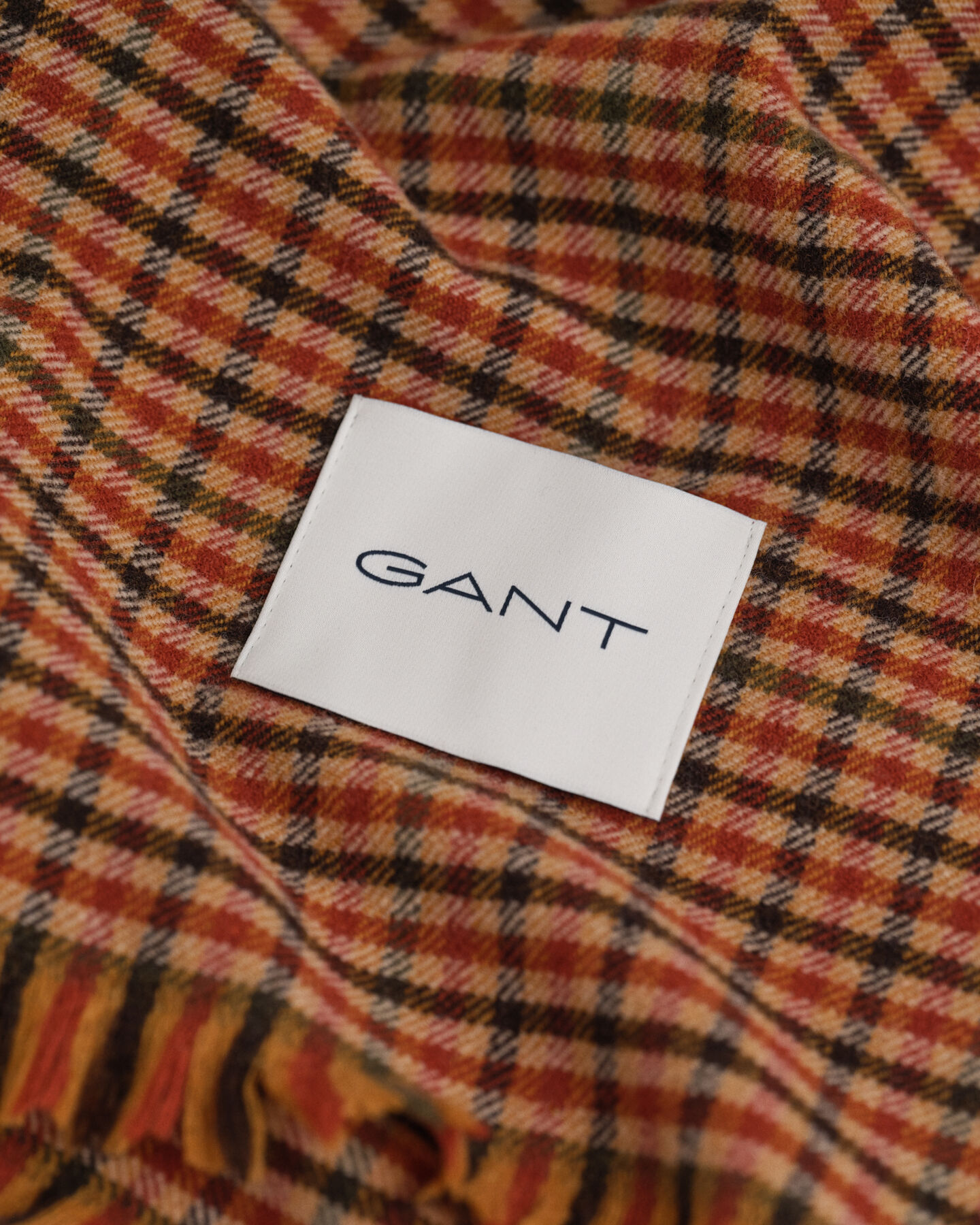 Breiter Gingham Wollschal