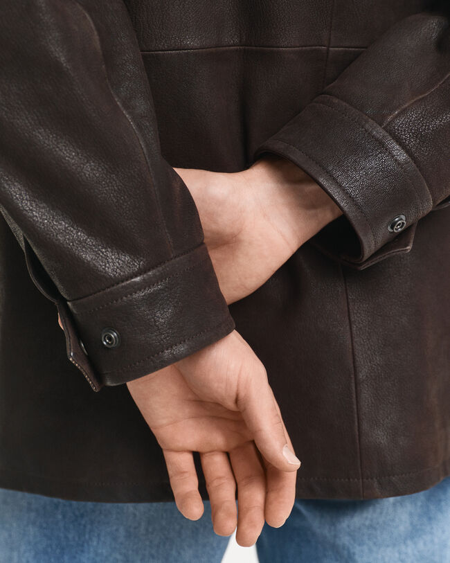 Decker Jacke aus Nubukleder