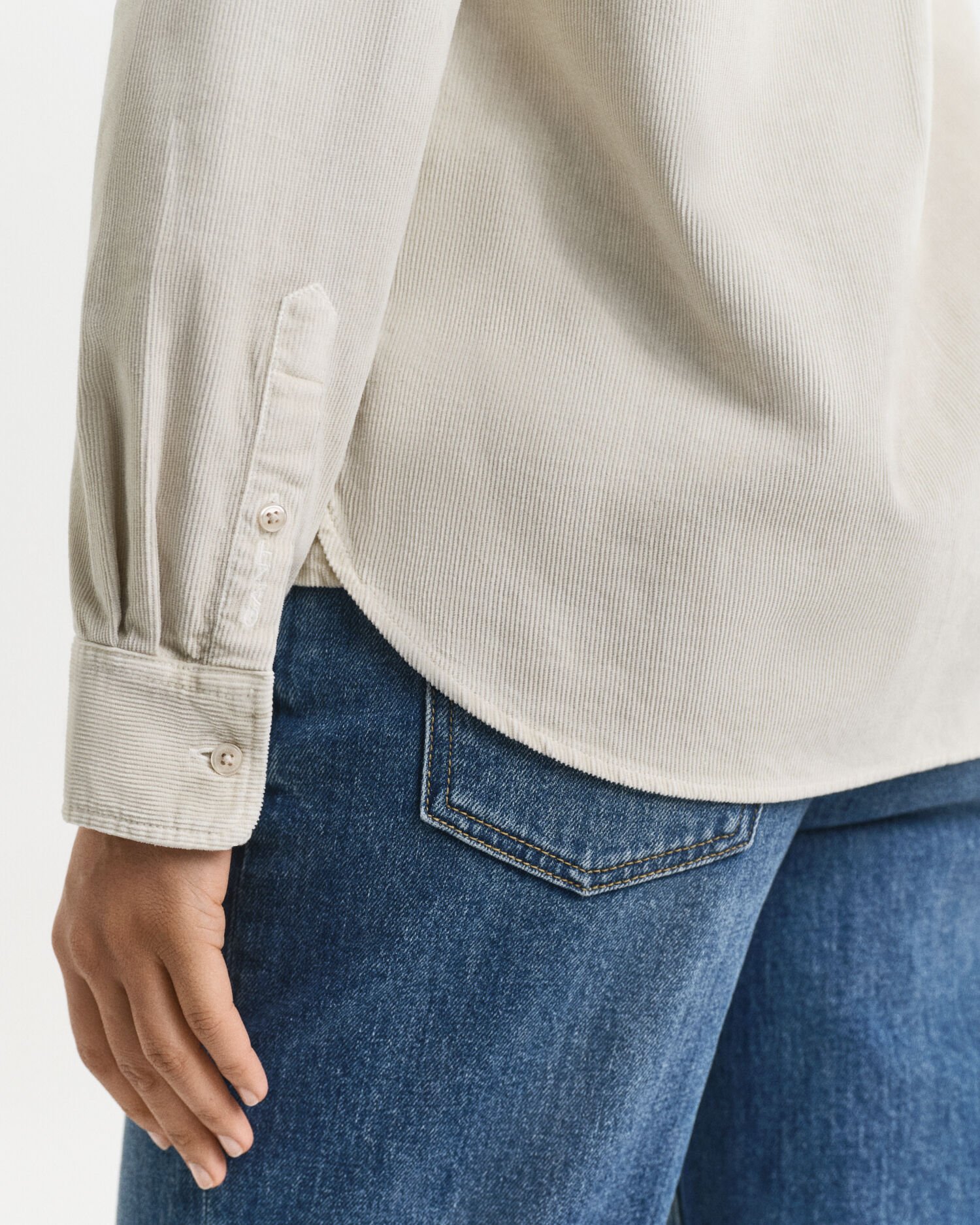 Regular Fit Cordbluse