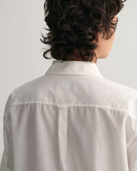 Relaxed Fit Baumwoll Seiden Kurzarmbluse