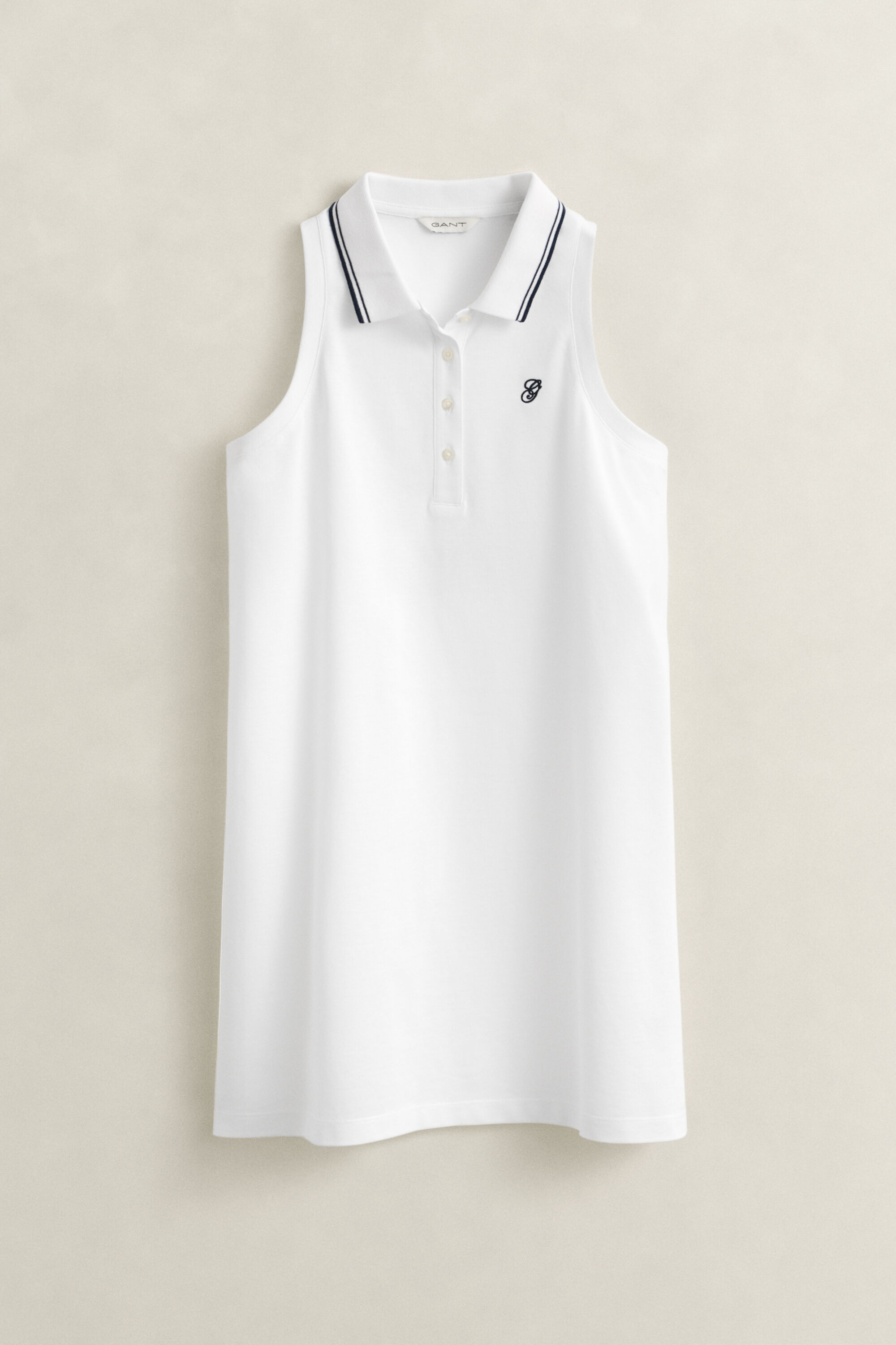 Ärmelloses Piqué-Polokleid