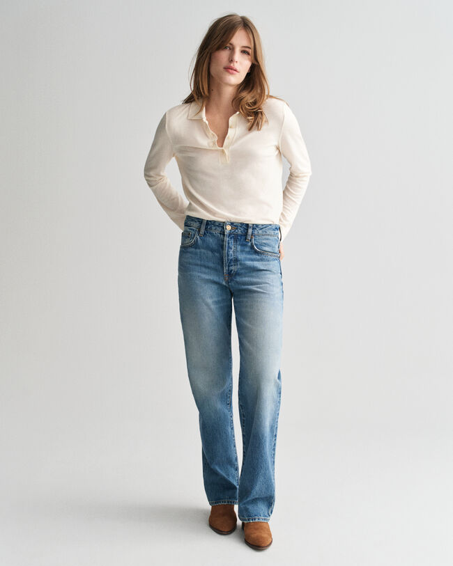 Rigid Jeans mit geradem Bein