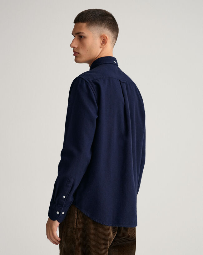 Regular Fit Hemd mit Fischgr&auml;tmuster