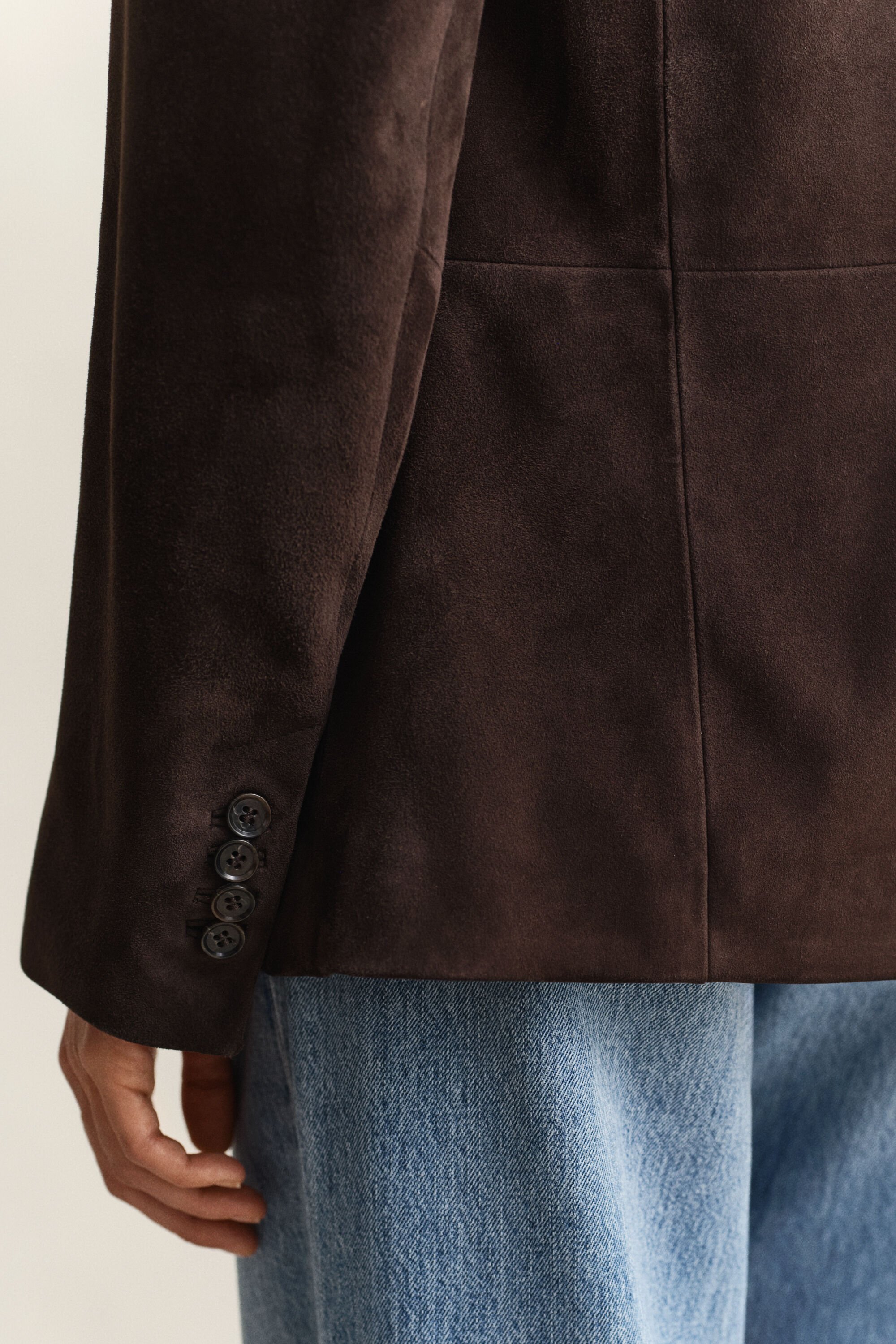 Club Blazer aus Veloursleder