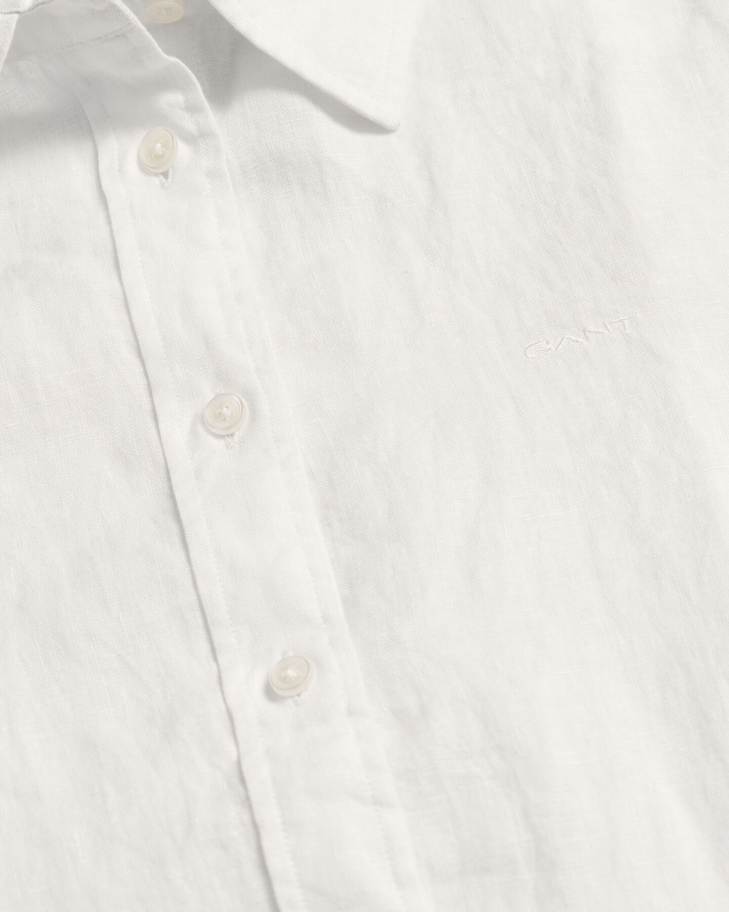 Regular Fit Leinen Chambray Bluse