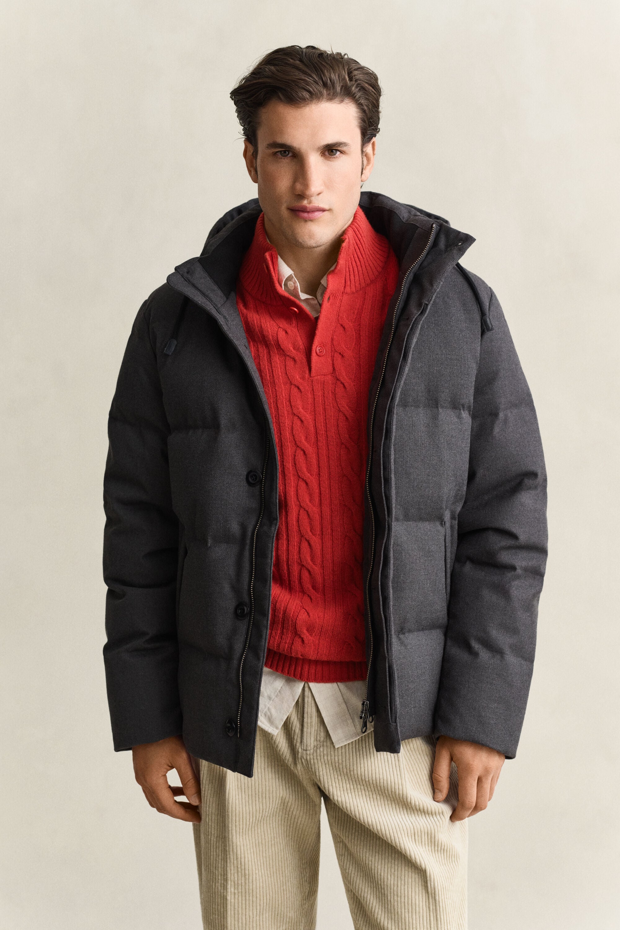 Flanelldaunenjacke