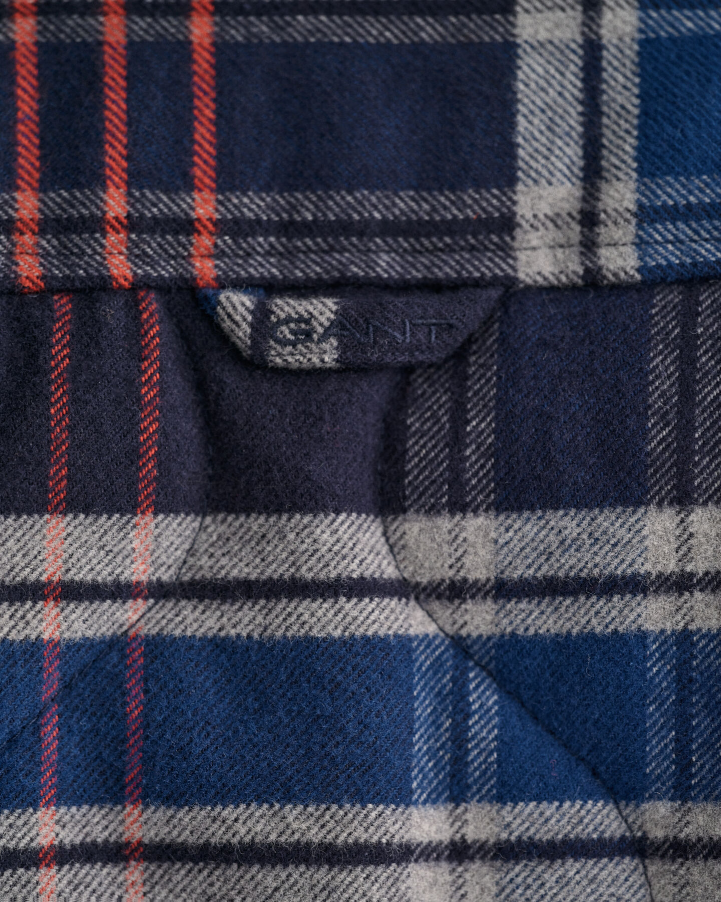 Gesteppte Flanell-Hemdjacke