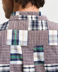 Remake Relaxed Fit Patchwork Hemd