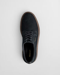 Niedriger Kinzoon Schnürschuh aus Veloursleder