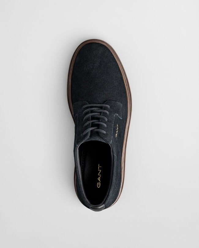 Niedriger Kinzoon Schnürschuh aus Veloursleder