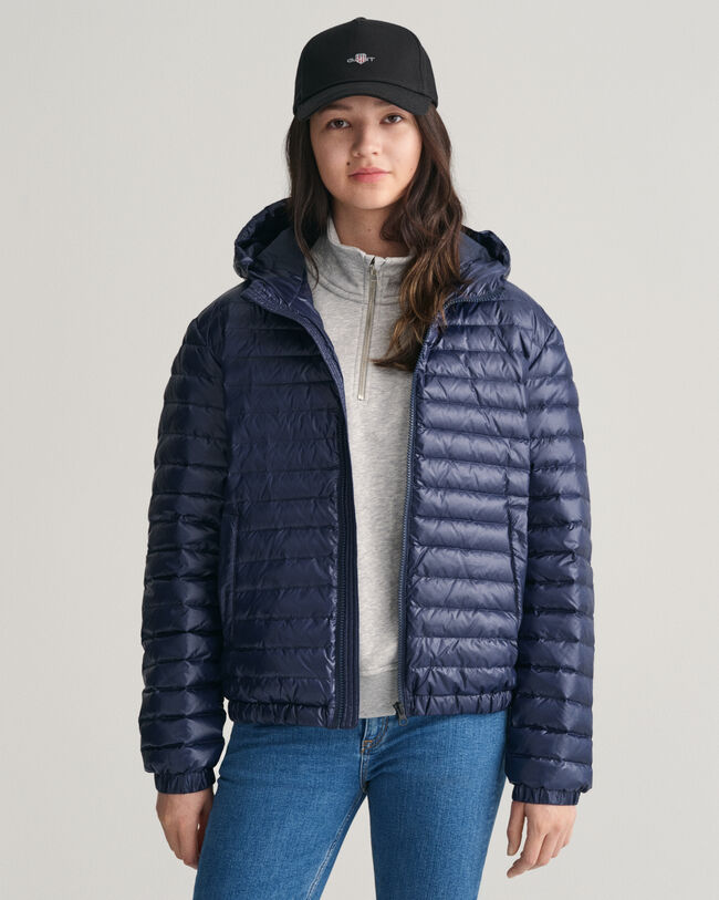 Teens Shiny Leichte Daunensteppjacke