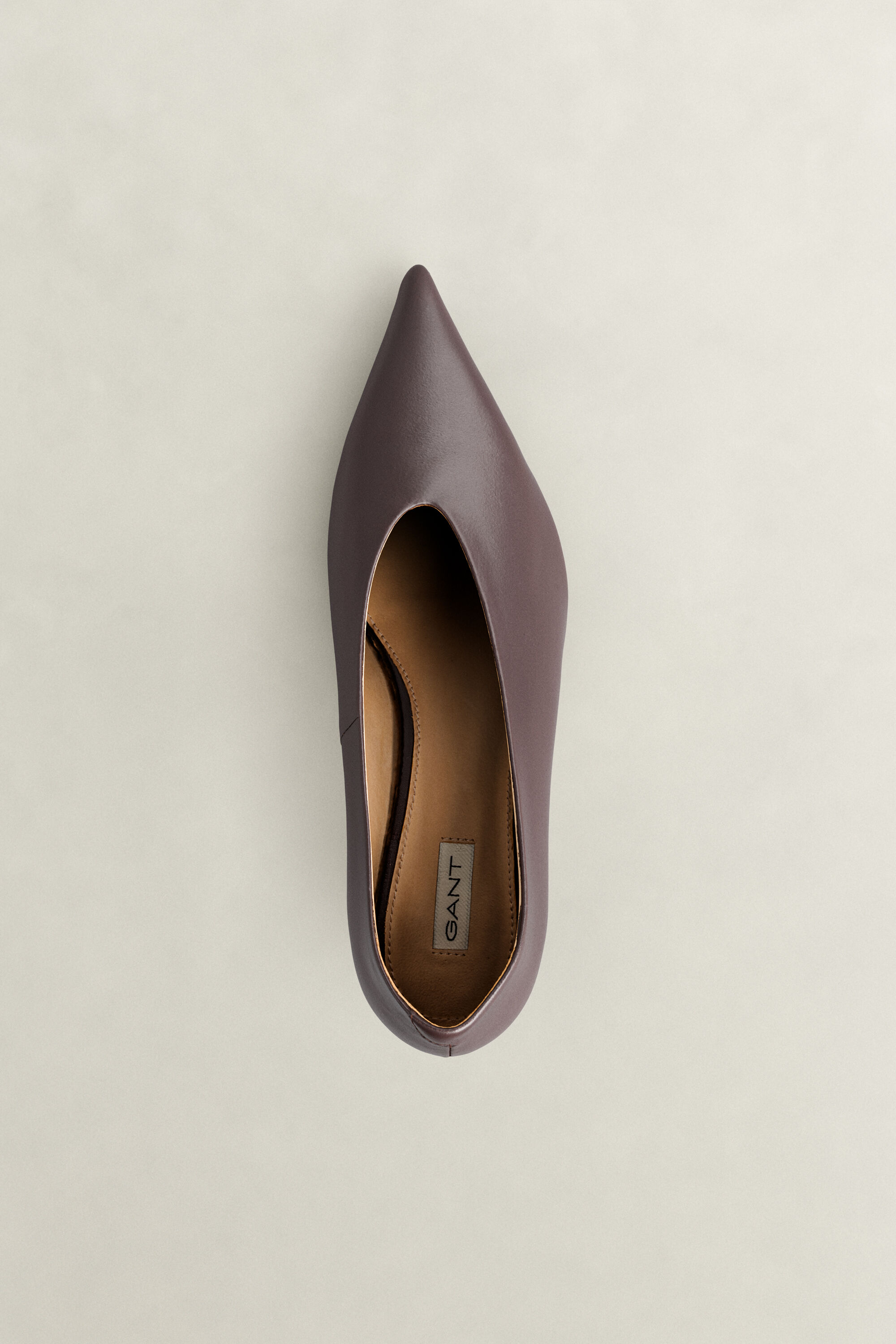 Tillbye Spitzer Lederpumps — WEATHERED BROWN