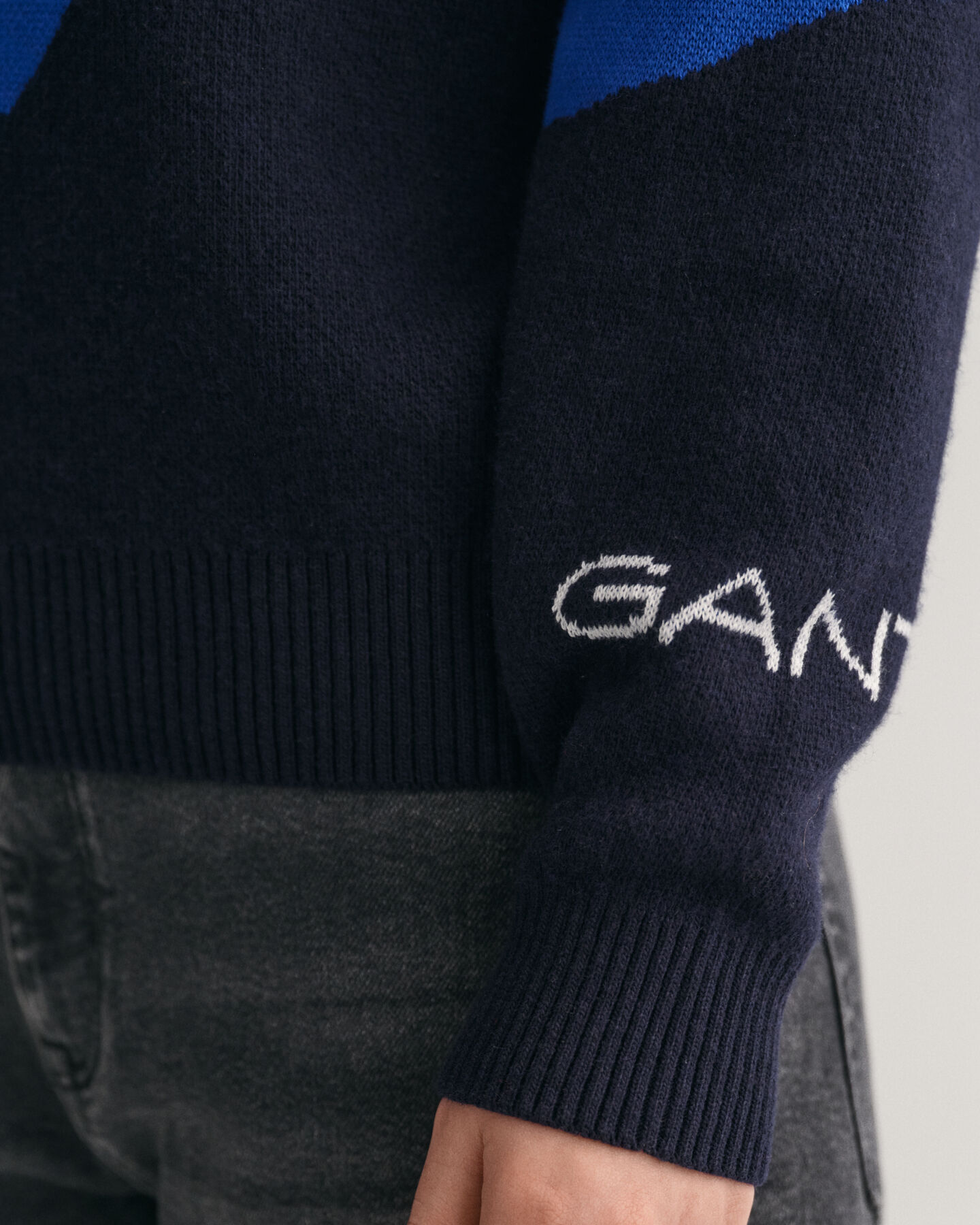 Teens Alpine Jacquard Rundhalspullover