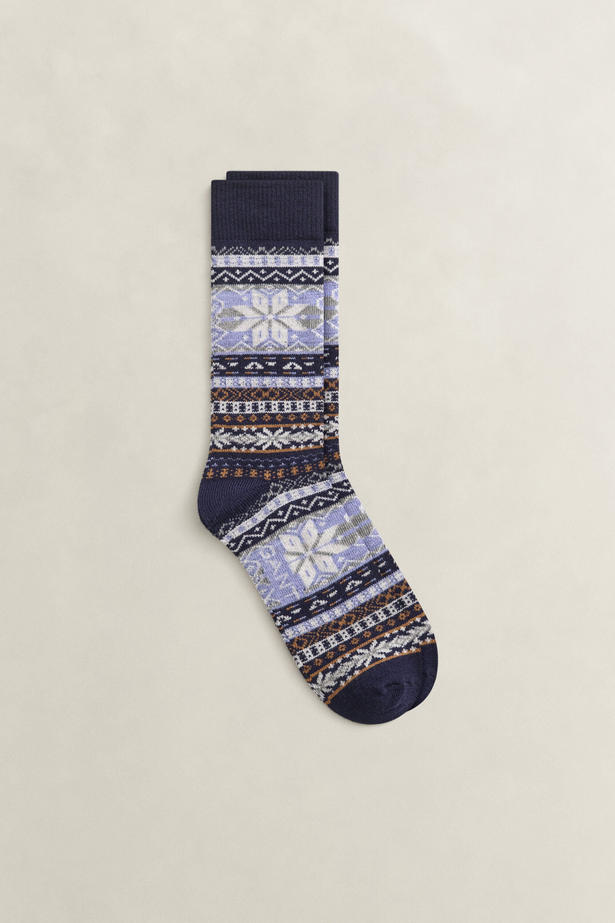 Socken mit Fair-Isle-Muster