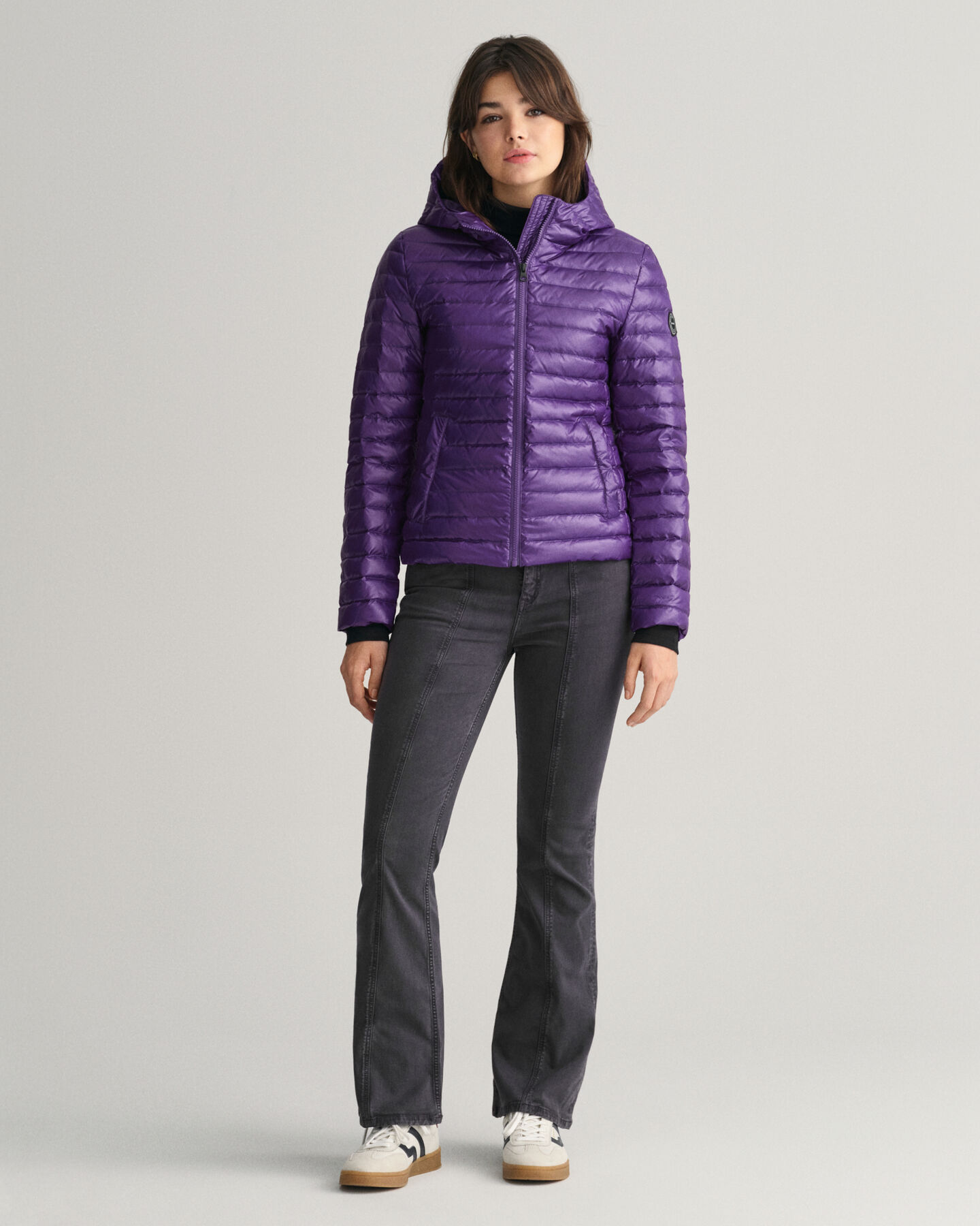 Teen Girls Shiny Leichte Daunensteppjacke