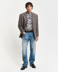 Remake Relaxed Fit Patchwork Hemd