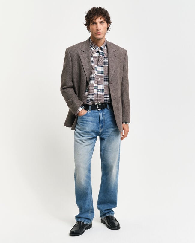 Remake Relaxed Fit Patchwork Hemd