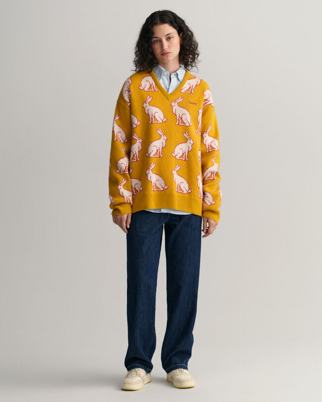 Lunar New Year V-Neck Pullover