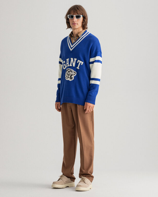 Tiger V-Neck Pullover