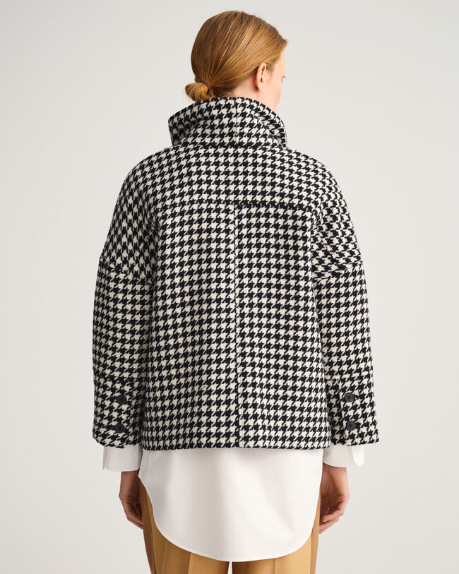 Verk&uuml;rzte Houndstooth Jacke