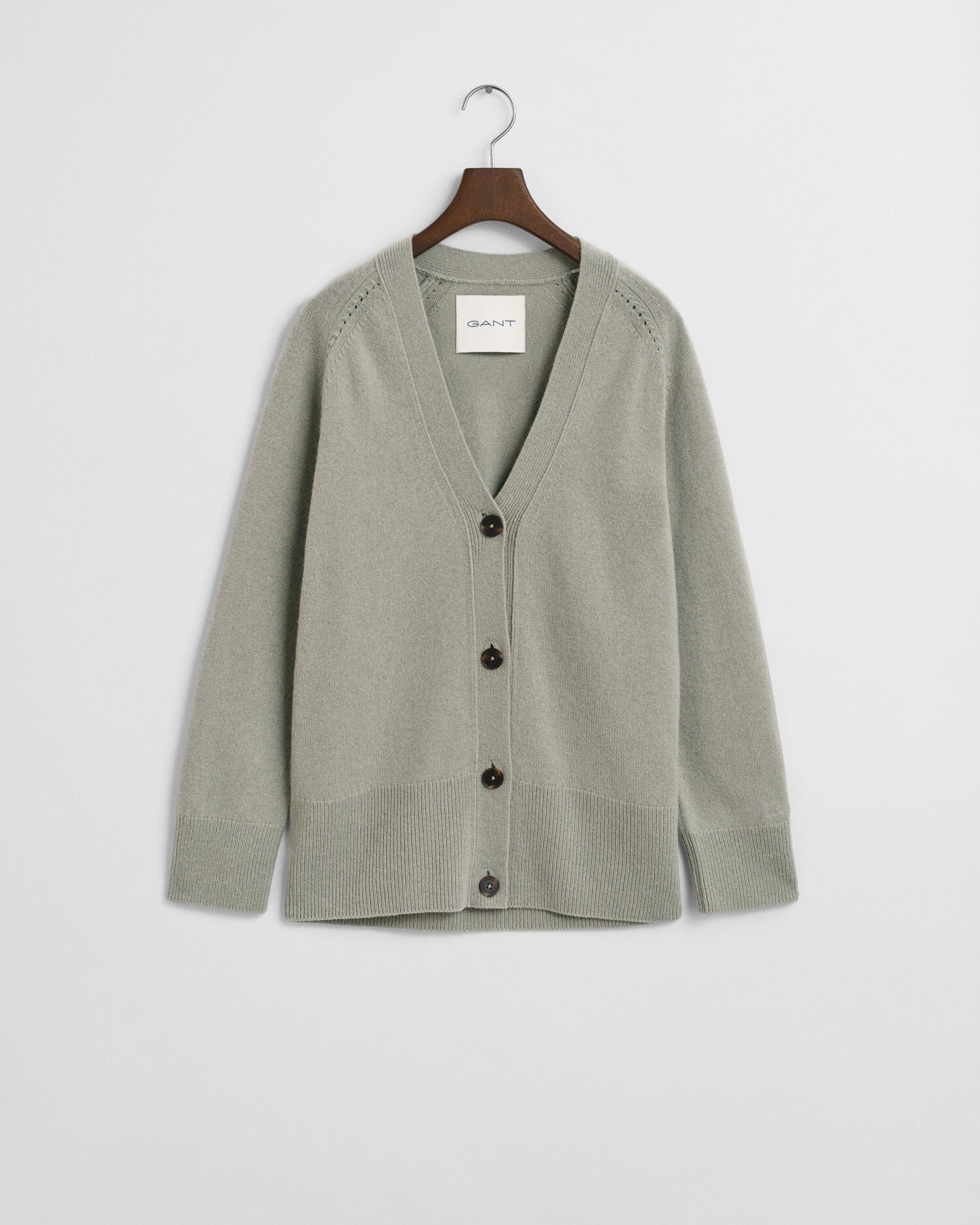 Strickjacke aus Wolle mit Kaschmiranteil